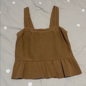 Banana Republic Brown Ruffle Hem Camisole
